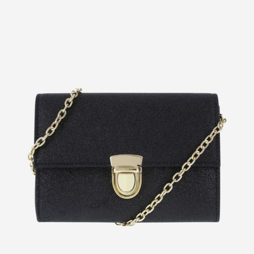 Purse clutch black &gold